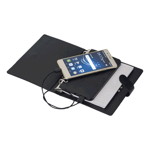 BE0112 - A5 Organiser With Power Bank - 4000 mAh