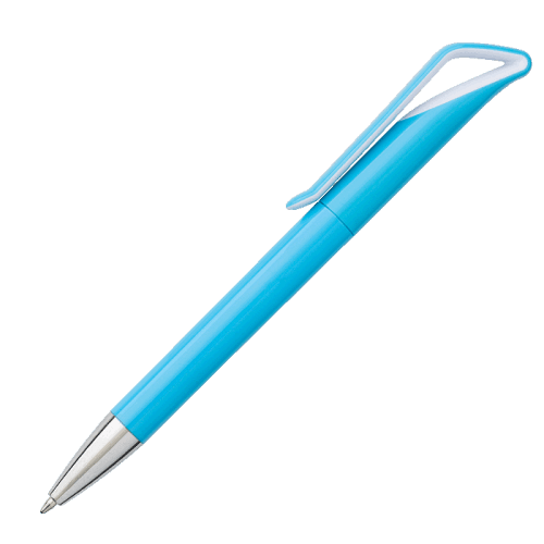 BP7629 - Coloured Barrel Geometric Swan Shaped Ballpoint Pen