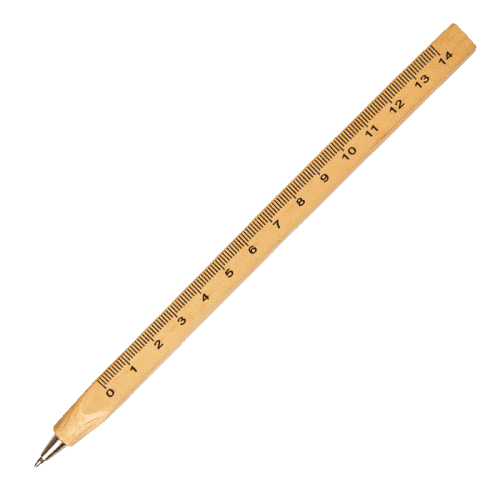 BP7801 - Wooden Ballpoint Pen With Ruler
