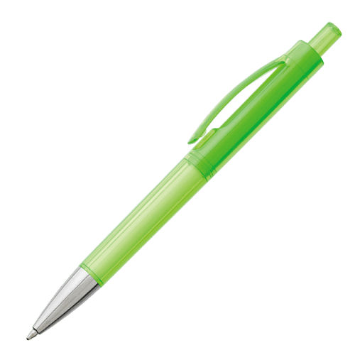 BP7985 - Ballpoint Pen With Transparent Coloured Barrel