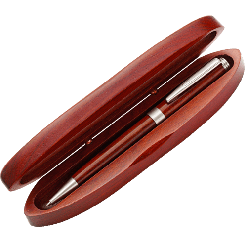 BP8110 - Rosewood Ballpoint Pen in Matching Rosewood Case