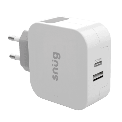 Snug Wall Charger PD 30W Two Ports
