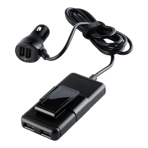 BE0081 - Car Charger with USB Hub