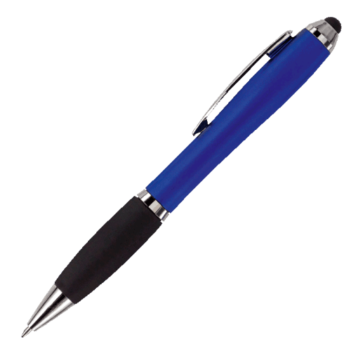 BP2430 - Ballpoint Pen with Rubber Grip and Stylus