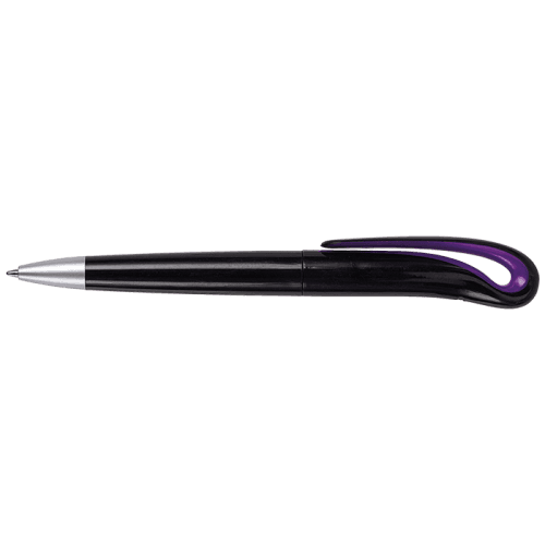 BP2437 - Swan Neck Design Ballpoint Pen with Black Barrel