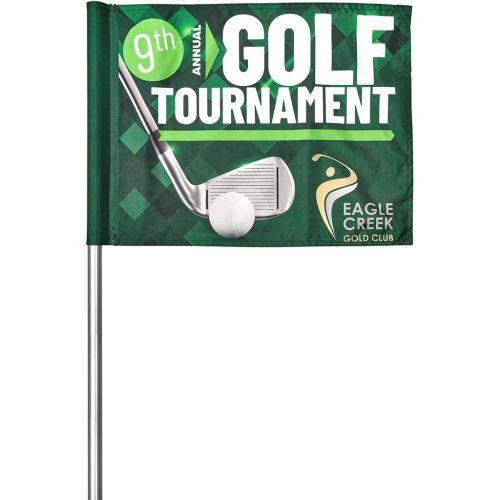 Pre-Production Sample Hoppla Tournament Golf Flag