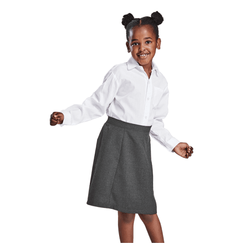 Girls Panelled School Skirt