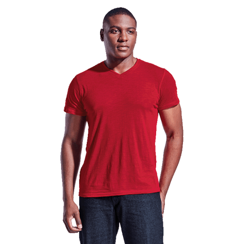 Mens Slub V Neck T-Shirt (TST-SLUB)