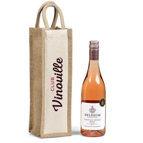 Okiyo Inshu Jute & Cotton Wine Tote