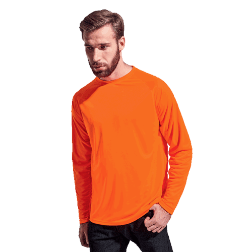 135g Long Sleeve Polyester T-Shirt (TSL135B)