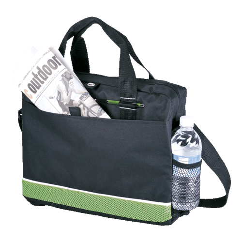 BB0036 - Conference Bag with Mesh Side Pocket - 600D and Sandwich Mesh