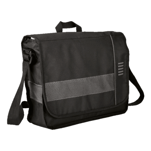 BB0038 - Messenger Bag with Mesh Trim - 600D