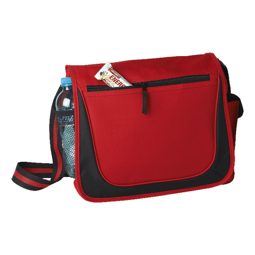 BB0166 - Messenger Bag with Coloured Stripe Strap