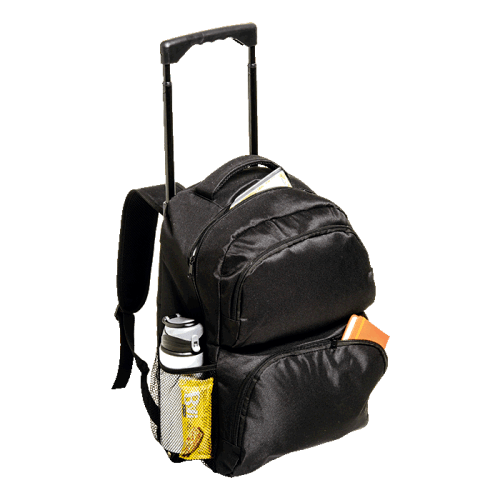 BB0172 - Trolley Backpack with Two Front Zippered Pockets