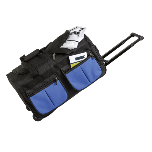 BB0197 - Rolling Duffel With Coloured Front Pockets
