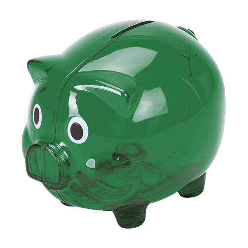 BD0012 - Plastic Piggy Bank