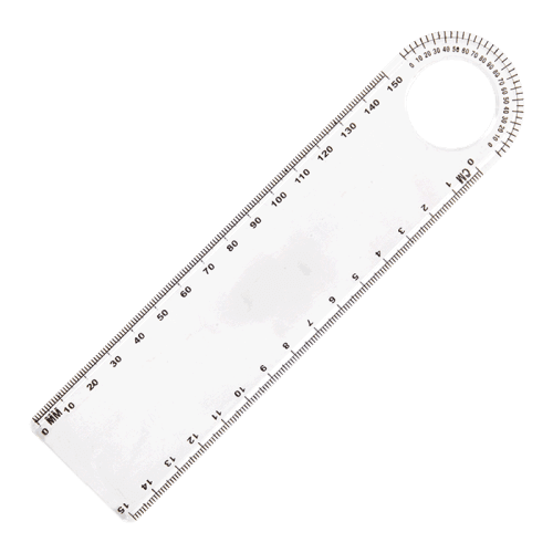 BD7284 - 15cm Ruler with Protractor