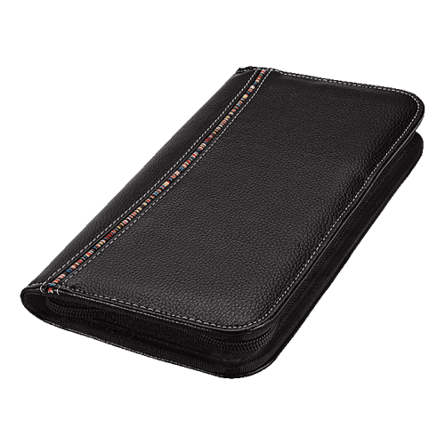 BF0025 - Tribal Stripe Zippered Passport Wallet