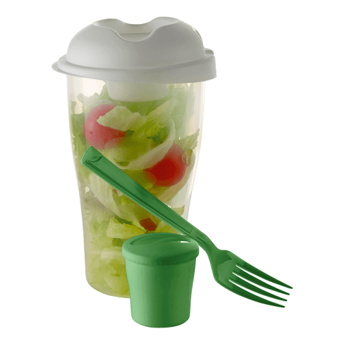 BH6731 - Salad Shaker with Salad Dressing Container and Fork