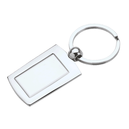 BK0036 - Metal Keychain with Indent for Dome