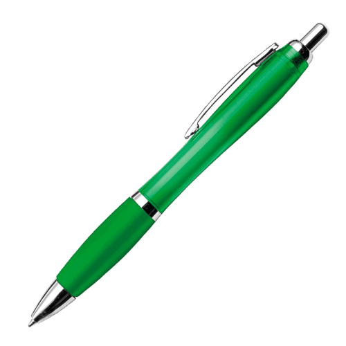 BP30151 - Curved Design Ballpoint Pen with Coloured Barrel