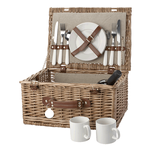 BR5794 - Two Person Willow Picnic Basket