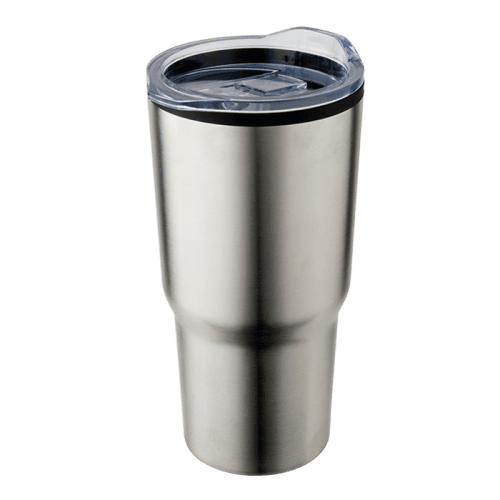 BW0089 - 590ml Stainless Steel Mug With Clear Lid