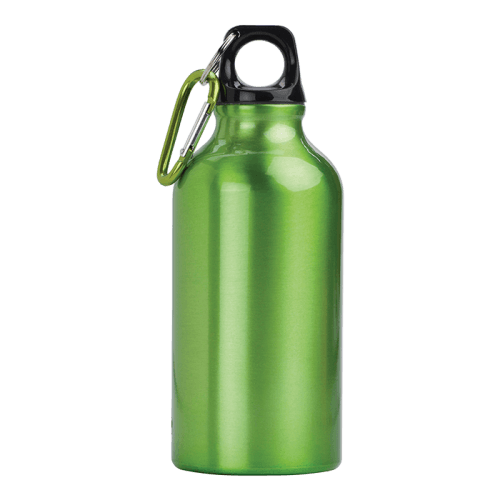 BW7552 - 400ml Aluminium Water Bottle with Carabiner Clip