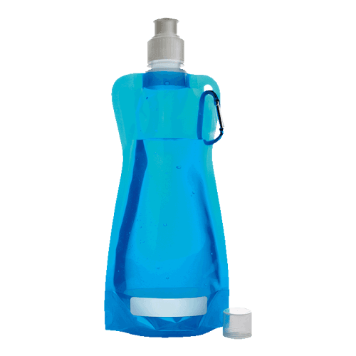 BW7567 - 420ml Foldable Water Bottle with Carabiner Clip