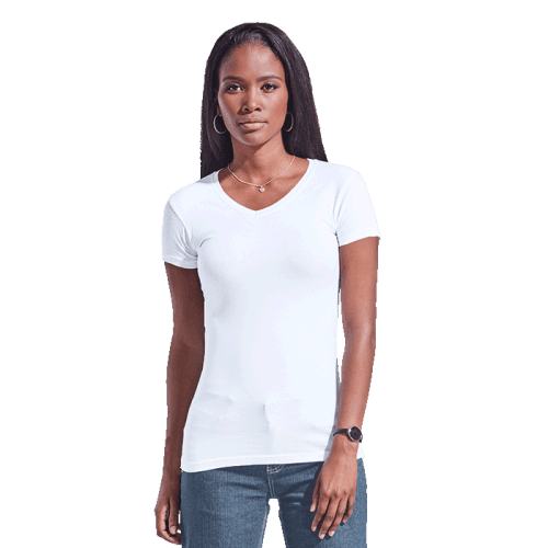 Ladies 170g Slim Fit V-Neck T-Shirt (L170SFV)