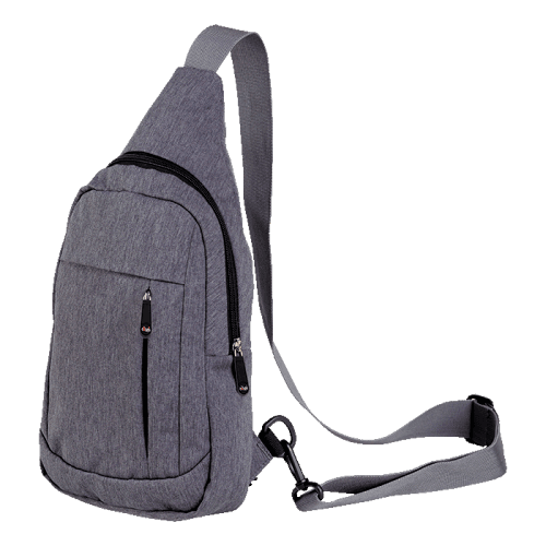 IN0001 - Melange Shoulder Bag With Front Pocket